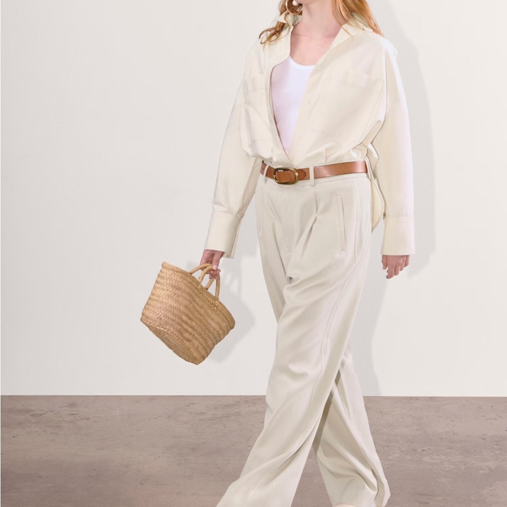 Everlane Draper Pleated Pant in Buttersmooth
